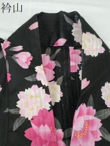 平和屋着物∴夏物 浴衣 舞桜 綿 逸品 CABD2662ng