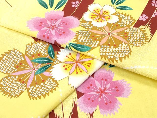 平和屋着物∴夏物 浴衣 矢羽根舞花文 綿 逸品 CABD2663ng