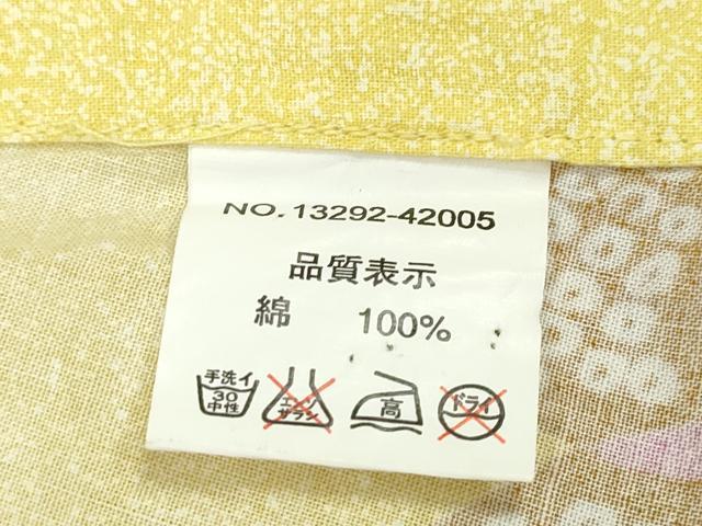 平和屋着物∴夏物 浴衣 矢羽根舞花文 綿 逸品 CABD2663ng