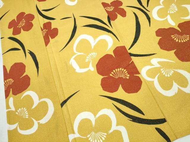 平和屋着物∴夏物 浴衣 舞草花文 ラメ糸 日本製 綿 逸品 CABD2670ng