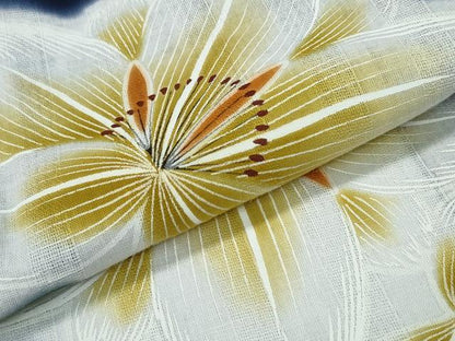 平和屋着物∴夏物 浴衣 舞花文 綿 逸品 CABD2671ng