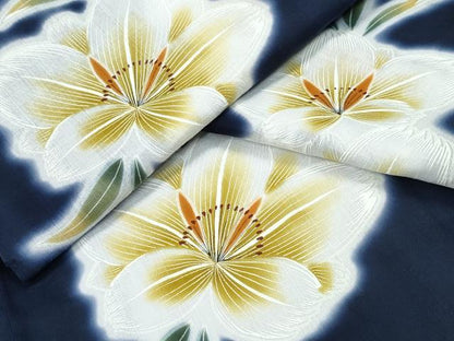 平和屋着物∴夏物 浴衣 舞花文 綿 逸品 CABD2671ng