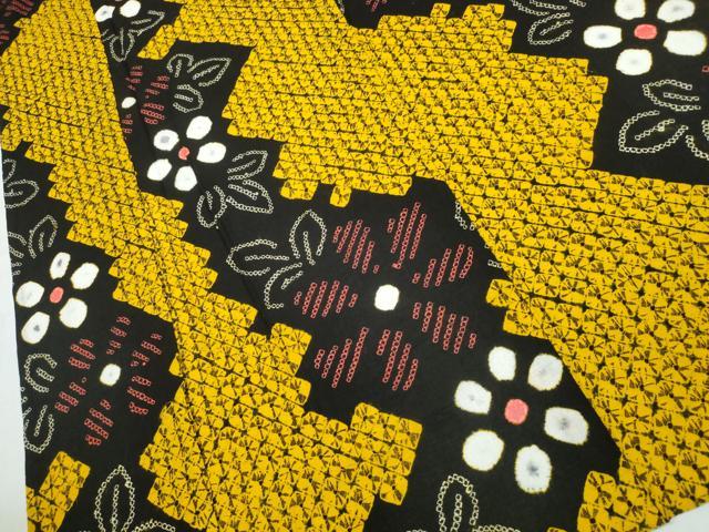 平和屋着物∴夏物 浴衣 有松鳴海絞り 舞花文 綿 逸品 CABD2678ng