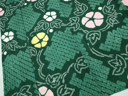 平和屋着物∴夏物 浴衣 有松鳴海絞り 朝顔 綿 逸品 CABD2700ng