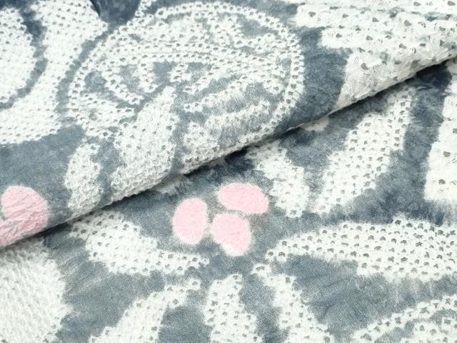平和屋着物∴夏物 浴衣 有松鳴海絞り 毬花文 綿 逸品 CABD2704ng
