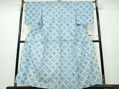 平和屋着物∴夏物 浴衣 有松鳴海絞り 天井花文 綿 逸品 CABD2705ng