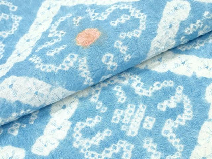 平和屋着物∴夏物 浴衣 有松鳴海絞り 天井花文 綿 逸品 CABD2705ng