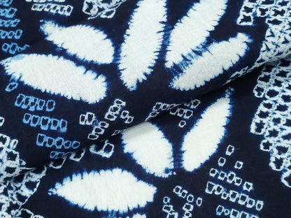平和屋着物∴夏物 浴衣 有松鳴海絞り 笹竹文 綿 逸品 CABD2717ng