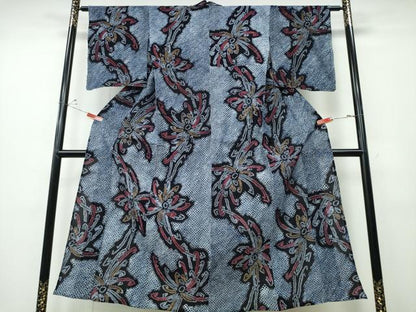 平和屋着物∴夏物 浴衣 有松鳴海絞り 乱菊 綿 逸品 未使用 CABD2719ng