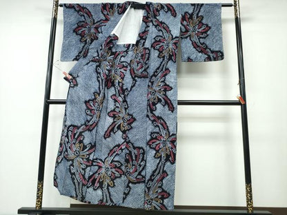 平和屋着物∴夏物 浴衣 有松鳴海絞り 乱菊 綿 逸品 未使用 CABD2719ng