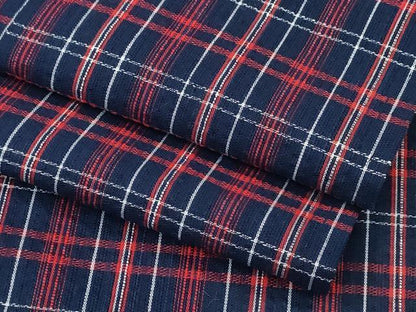 平和屋着物∴夏物 阿波しじら織 浴衣 格子柄 綿 逸品 CABD2725ng