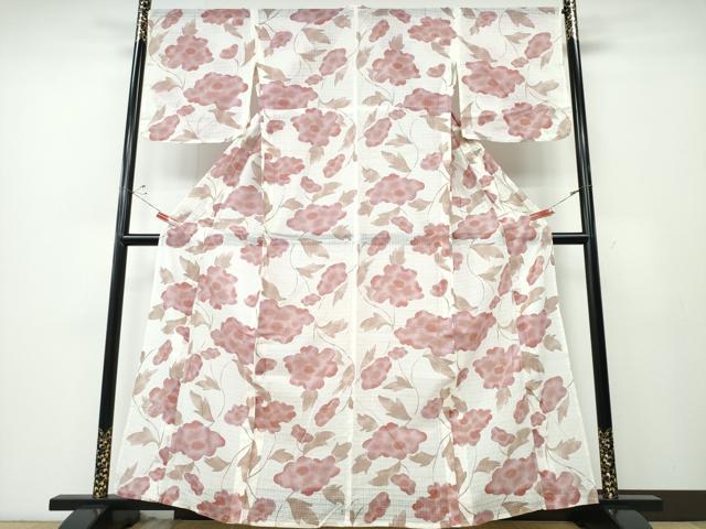 平和屋着物∴夏物 こむさでもーど・COMME CA DU MODE 浴衣 舞花文 日本製 綿 逸品 CABD2730ng