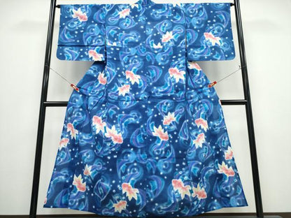平和屋着物∴夏物　ファッションブランド　hiromichi nakano　ヒロミチナカノ　浴衣　金魚　日本製　綿　逸品　CABD2732ng