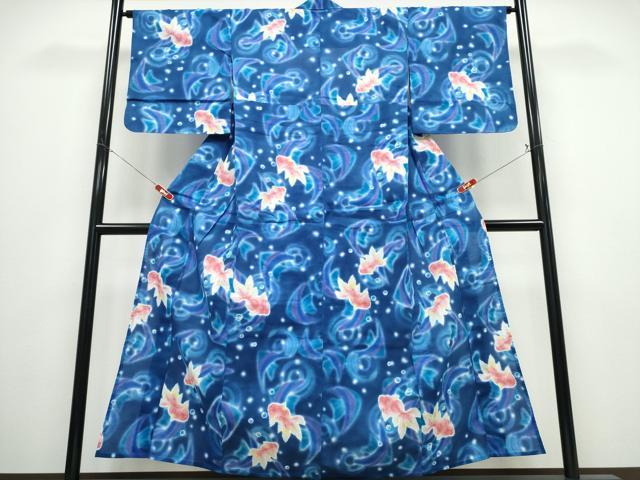 平和屋着物∴夏物　ファッションブランド　hiromichi nakano　ヒロミチナカノ　浴衣　金魚　日本製　綿　逸品　CABD2732ng