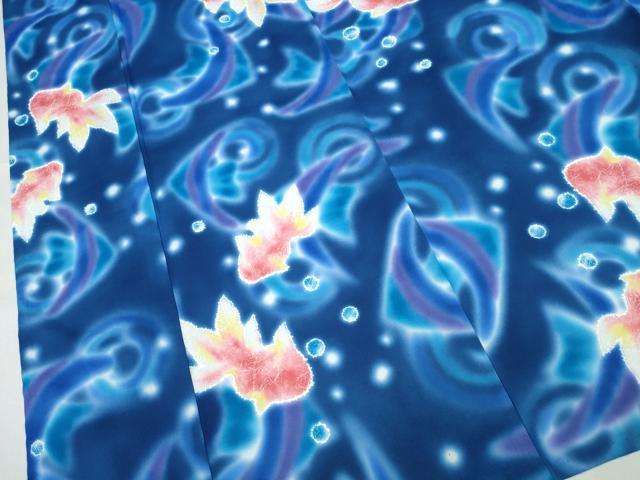 平和屋着物∴夏物　ファッションブランド　hiromichi nakano　ヒロミチナカノ　浴衣　金魚　日本製　綿　逸品　CABD2732ng