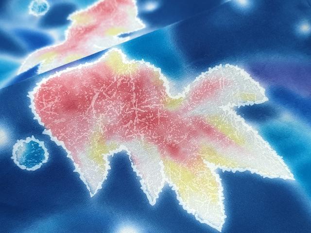 平和屋着物∴夏物　ファッションブランド　hiromichi nakano　ヒロミチナカノ　浴衣　金魚　日本製　綿　逸品　CABD2732ng