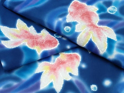 平和屋着物∴夏物　ファッションブランド　hiromichi nakano　ヒロミチナカノ　浴衣　金魚　日本製　綿　逸品　CABD2732ng