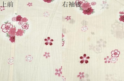 平和屋着物∴夏物 浴衣 花丸文 綿 逸品 CABD2737ng