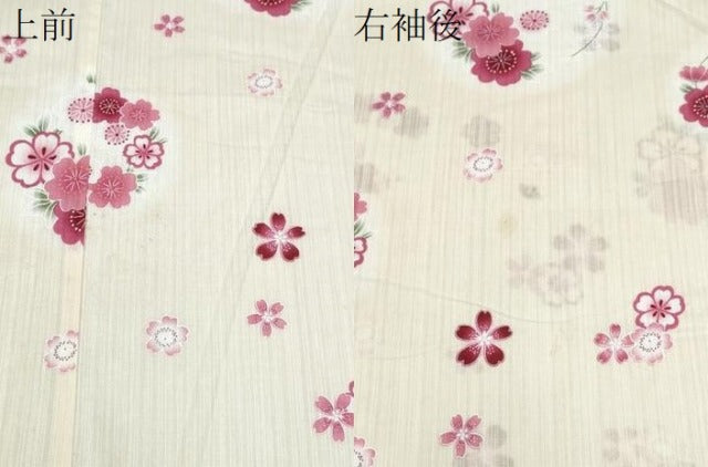 平和屋着物∴夏物 浴衣 花丸文 綿 逸品 CABD2737ng