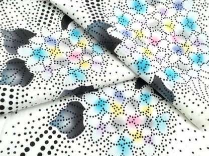 平和屋着物∴夏物 浴衣 紫陽花 流水文 綿 逸品 CABD2745ng