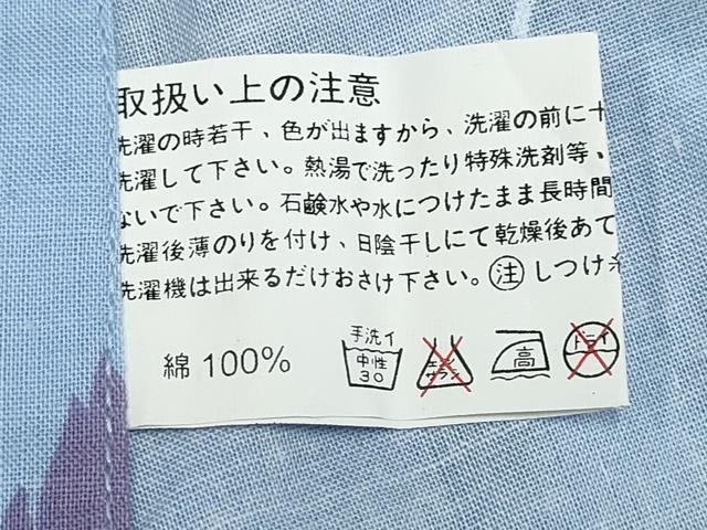 平和屋着物∴夏物 浴衣 舞蝶菊文 綿 逸品 CABD2746ng