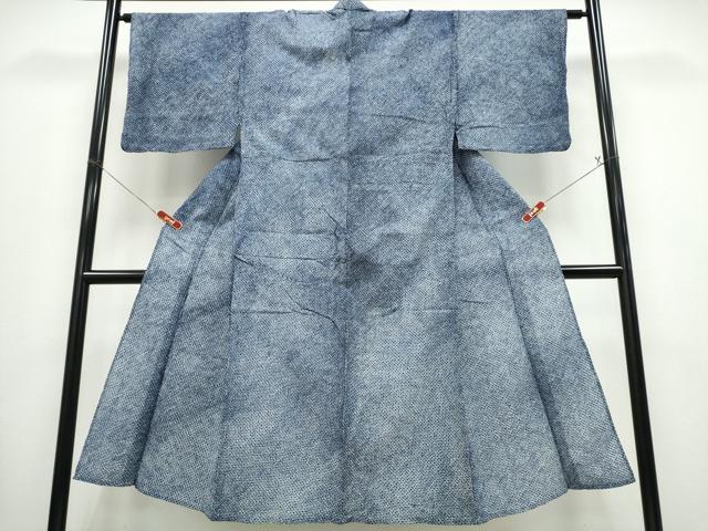 平和屋着物∴夏物 男性 浴衣 有松鳴海絞り 三浦絞り 綿 逸品 CABD2756ng
