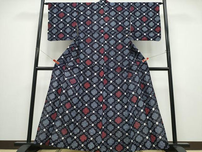 平和屋着物∴夏物 浴衣 有松鳴海絞り 綿 逸品 未使用 CABD2757ng