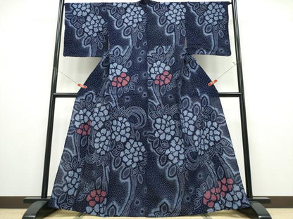 平和屋着物∴夏物 浴衣 有松鳴海絞り 紫陽花 綿 逸品 CABD2760ng