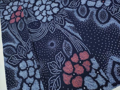 平和屋着物∴夏物 浴衣 有松鳴海絞り 紫陽花 綿 逸品 CABD2760ng