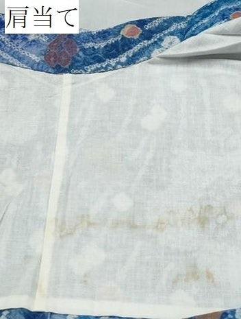 平和屋着物∴夏物 浴衣 有松鳴海絞り 雪持花文 綿 逸品 未使用 CABD2764ng