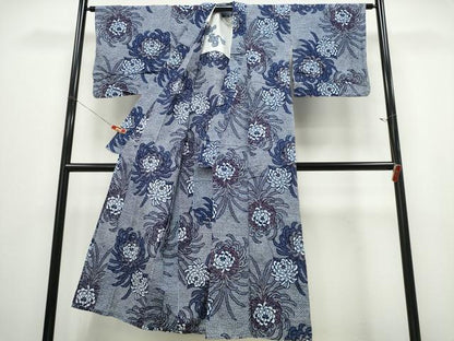 平和屋着物∴夏物 浴衣 乱菊 リップル生地 綿 逸品 CABD2771ng