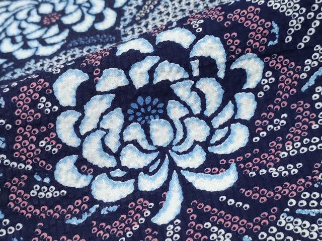 平和屋着物∴夏物 浴衣 乱菊 リップル生地 綿 逸品 CABD2771ng