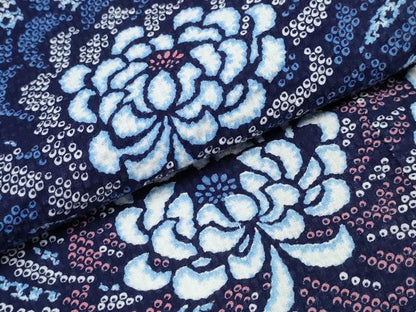 平和屋着物∴夏物 浴衣 乱菊 リップル生地 綿 逸品 CABD2771ng