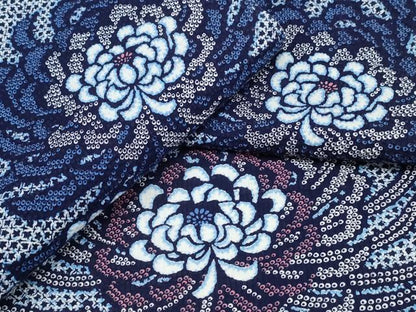 平和屋着物∴夏物 浴衣 乱菊 リップル生地 綿 逸品 CABD2771ng