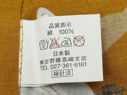 平和屋着物∴夏物 浴衣 雪芝雪輪花兎 日本製 綿 逸品 CABD2781ng