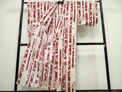 平和屋着物∴夏物 女の子 浴衣 舞花間道 綿 逸品 CABD2782ng