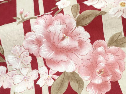 平和屋着物∴夏物 女の子 浴衣 舞花間道 綿 逸品 CABD2782ng