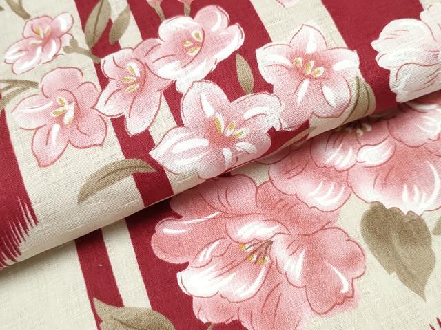 平和屋着物∴夏物 女の子 浴衣 舞花間道 綿 逸品 CABD2782ng