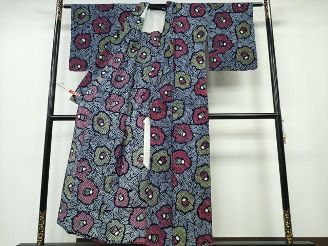 平和屋着物∴夏物 浴衣 有松鳴海絞り 舞葉椿 綿 逸品 CABD2799ng