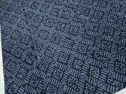 平和屋着物∴夏物 浴衣 有松鳴海絞り 天井菱花文 綿 逸品 未使用 CABD2800ng