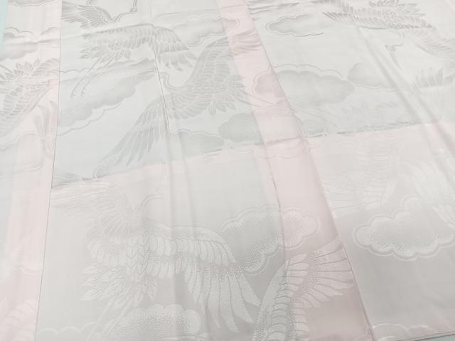 平和屋着物■長襦袢　単衣　雲取り鶴文　暈し染め　洗える着物　CABD2821xi