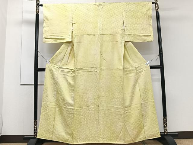 平和屋着物■上質な小紋　青海波地紋　暈し染め　正絹　逸品　CABD2825xi