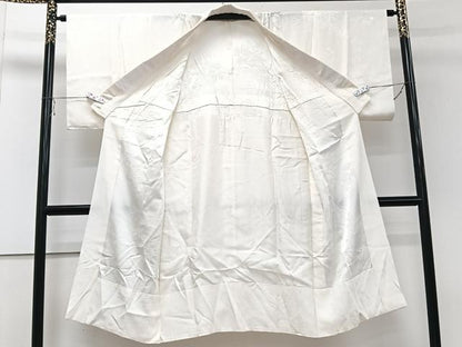 平和屋着物■長襦袢 無双仕立て 人物風景地紋 半衿刺繍 正絹 逸品 CABD2830xi