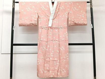 平和屋着物■長襦袢 単衣 立波舞鳥文 正絹 逸品 CABD2831xi