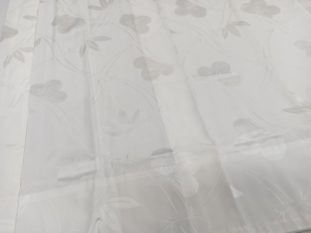 平和屋着物■長襦袢 無双仕立て 舞花地紋 正絹 逸品 CABD2842xi