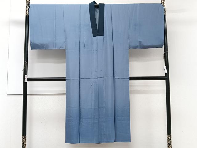 平和屋着物■男性　長襦袢　袷　流水枝梅文　暈し染め　正絹　逸品　CABD2866xi