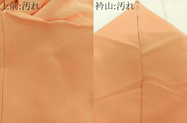 平和屋着物■上質な色無地　黄丹色　正絹　逸品　CABD2878xi