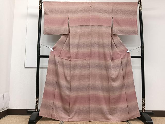平和屋着物■訪問着　紗綾形地紋　暈し染め　正絹　逸品　CABD2892xi