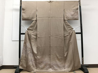 平和屋着物■訪問着　風景文　暈し染め　金彩　正絹　逸品　CABD2893xi