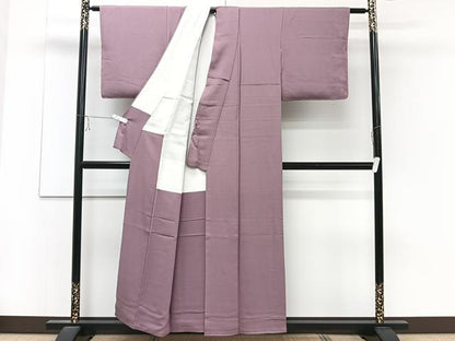 平和屋着物■上質な色無地　浅蘇芳色　正絹　逸品　未使用　CABD2895xi